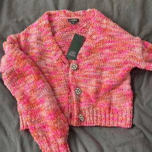 Wild fable cropped chunky knit cardigan